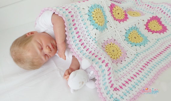 Cotton yarn baby blanket hotsell