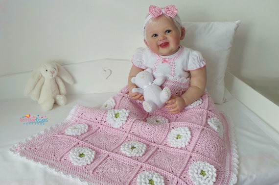 Granny Square Blanket Pattern - Baby Blanket Crochet Pattern