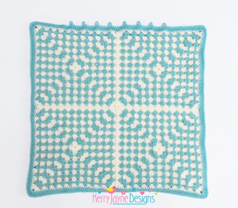 CROCHET PATTERN MARGARET'S Granny Square Pillow Pattern Traditional Granny Square Pillow Crochet Pattern With A Modern Twist Photo Tutorial image 3