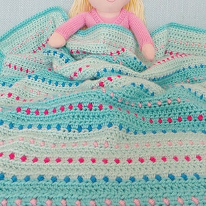 Dinky Dot Crochet Blanket Pattern Baby blanket pattern baby blanket crochet pattern Easy crochet pattern Instant download crochet Pattern image 3