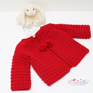 BABY CARDIGAN, CROCHET Pattern, Unisex cardigan, Photo Tutorial, Baby Girl Cardigan, Baby Boy Cardigan, Preemie Baby, Sizes Prem up to 2 yrs image 2