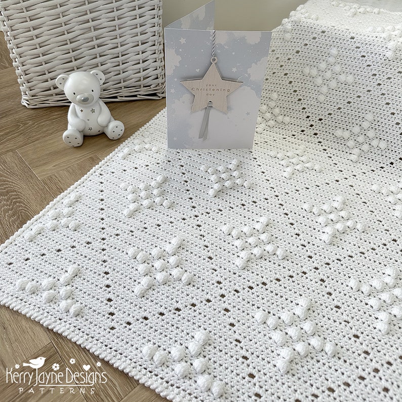 Star Graphghan Once Upon a Star Crochet Blanket Pattern, Christening, Baptism, Special ...