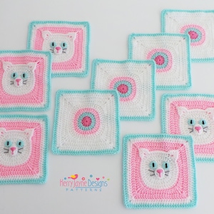 CAT BLANKET CROCHET Pattern - Crochet Baby Blanket Pattern - Crochet Blanket Pattern for Cat Lovers - Includes step by step photo tutorial