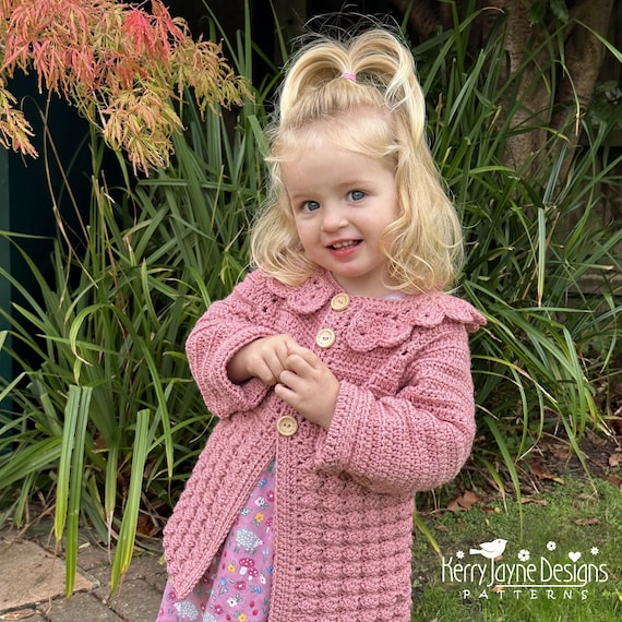 Lochie - bibiy cardigan ベビーピンク BABY CARDIGAN Crochet Pattern - Bridgerton Cardigan - From Newborn