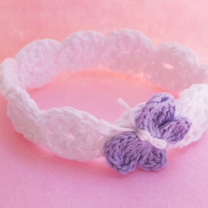 CROCHET HEADBAND PATTERN Baby headband pattern Girls headband pattern, 8 sizes, Download pattern, bridesmaid headband, Butterfly headband.