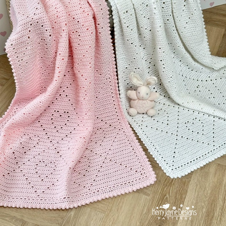 Heart Baby Blanket Crochet Pattern