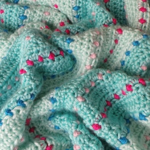 Dinky Dot Crochet Blanket Pattern Baby blanket pattern baby blanket crochet pattern Easy crochet pattern Instant download crochet Pattern image 5