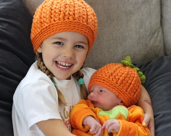 HALLOWEEN HAT UK crochet Pattern Pumpkin Hat Crochet Pattern Crochet Pumpkin Hat Pattern Includes 6 sizes Baby Toddler Child Teen Women Mens