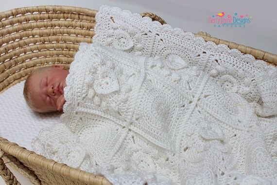 PURE LOVE Crochet Blanket Pattern Crochet Heart Blanket Pattern