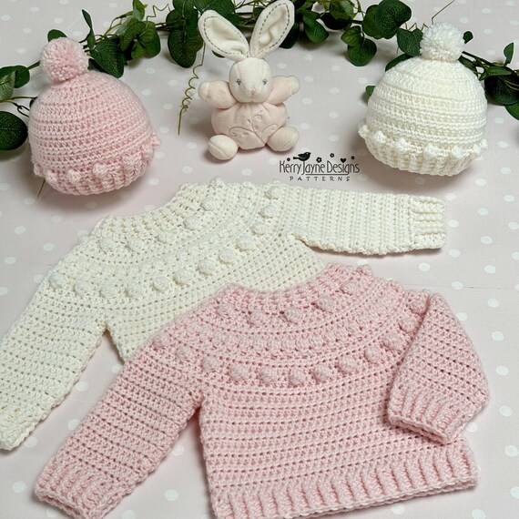 BABY AND CHILD Sweater Crochet Pattern - Nordic Hugs Jumper