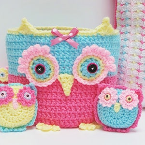 KERRY'S OWL BASKET and Owlets Crochet Pattern Crochet Amigurumi Owls Pattern A Basket full of Owlets Owl Toy Crochet Pattern and Tutorial image 9