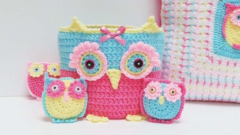 KERRY'S OWL BASKET and Owlets Crochet Pattern Crochet Amigurumi Owls Pattern A Basket full of Owlets Owl Toy Crochet Pattern and Tutorial image 9