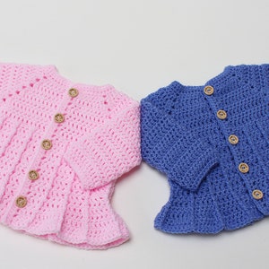 CROCHET CARDIGAN PATTERN Little Bell Cardie Crochet Pattern includes Photo Tutorial, Sizes Newborn up to 8 years, Baby, Child Pattern image 6