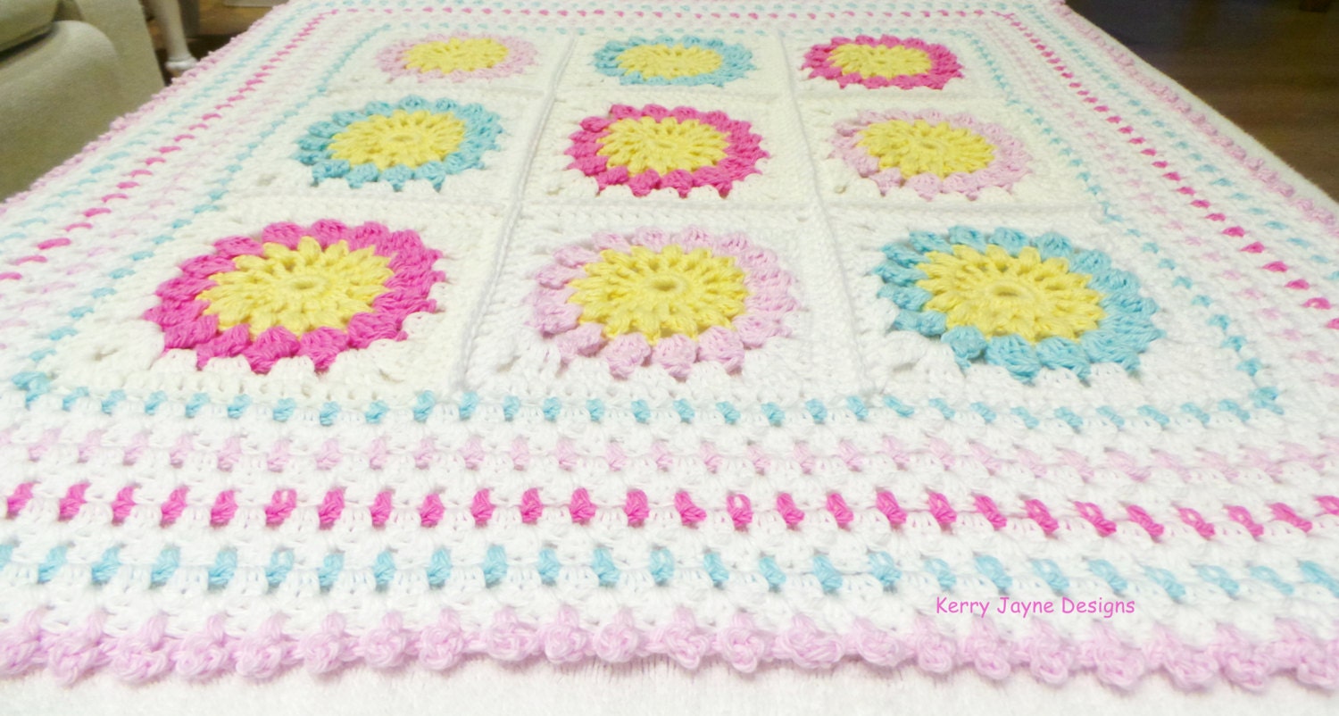 How To Crochet A Straight Granny Square – Kerry Jayne Designs Ltd