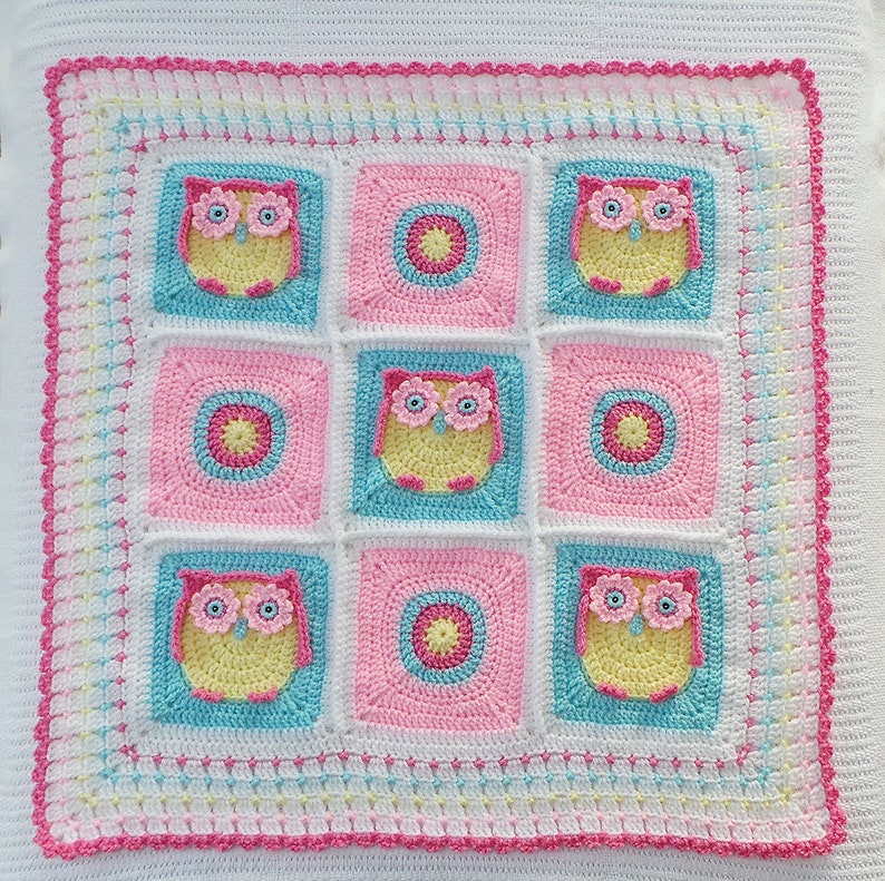 OWL BABY BLANKET Pattern Kerry's Owl Blanket Owl Blanket Etsy