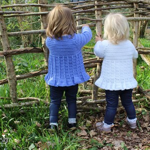 CROCHET CARDIGAN PATTERN Little Bell Cardie Crochet Pattern includes Photo Tutorial, Sizes Newborn up to 8 years, Baby, Child Pattern image 5