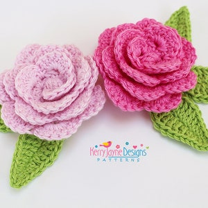 KERRYS CAMELLIA FLOWER Pattern Crochet Flower Pattern Flower And Leaf Crochet Pattern Crochet leaf pattern Flower Crochet Pattern leaves image 5