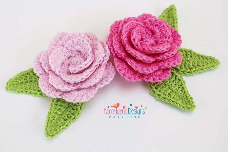 KERRYS CAMELLIA FLOWER Pattern Crochet Flower Pattern Flower And Leaf Crochet Pattern Crochet leaf pattern Flower Crochet Pattern leaves image 5