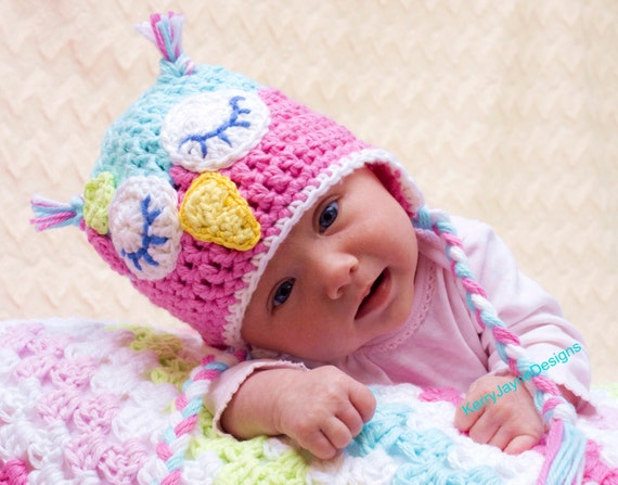 CROCHET OWL HAT Pattern By Kerry Jayne Designs, Baby Owl Hat Pattern Owl Hat Crochet Pattern Baby owl crochet Owl Hats Owl Hat Patterns Usa