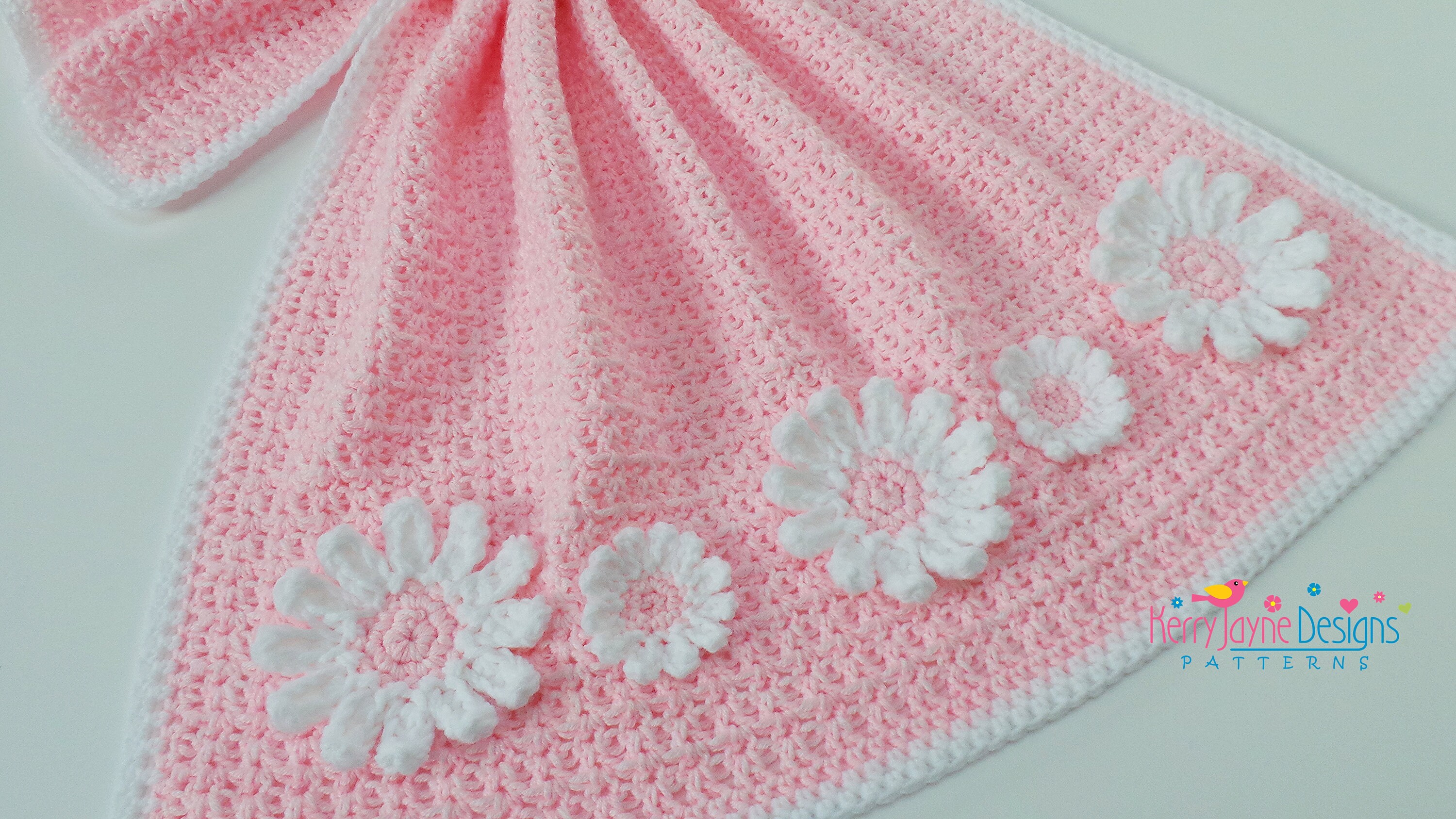 CROCHET BABY BLANKET Pattern Delightful Daisy Crochet Etsy UK