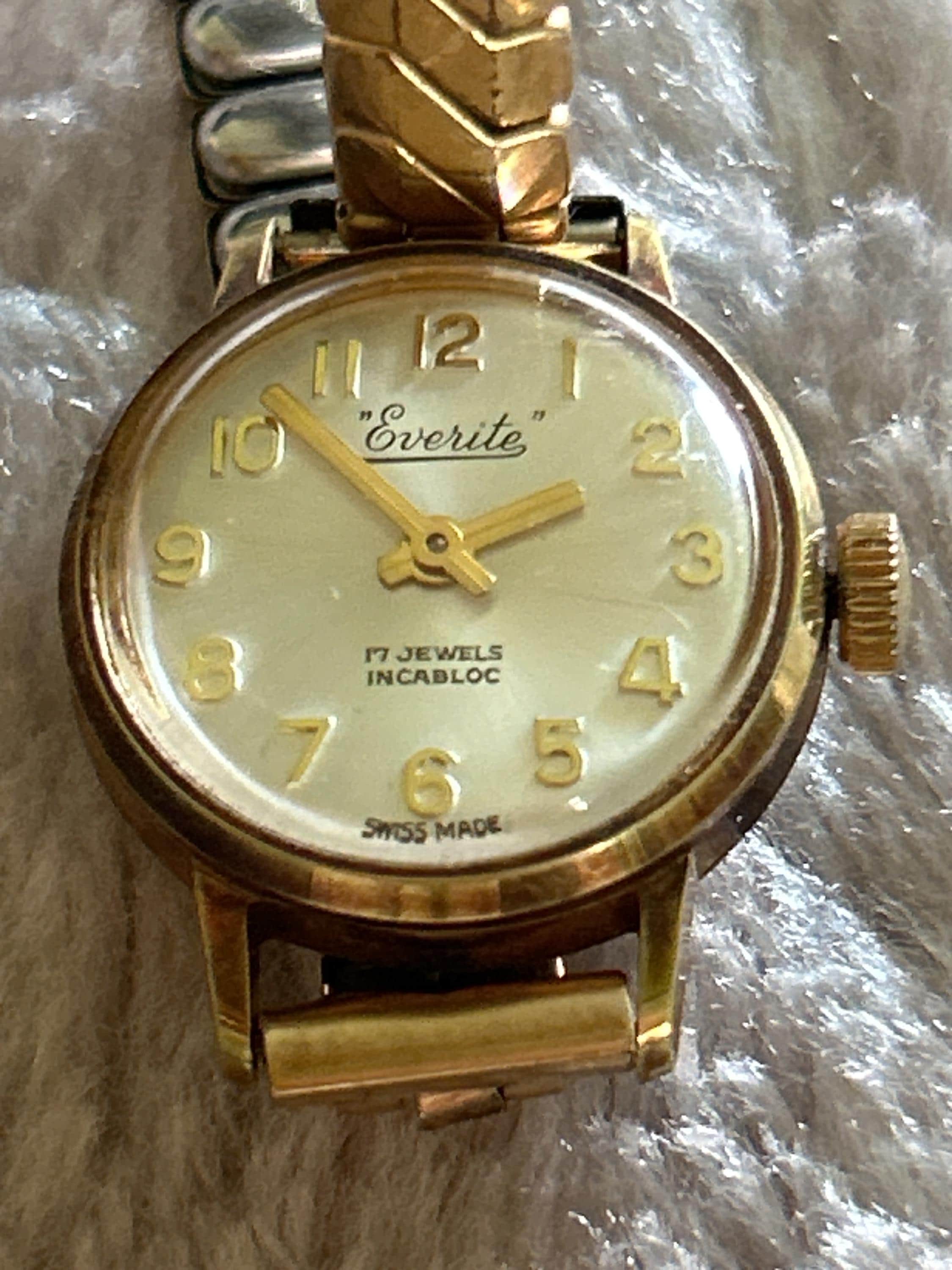 Everite 17 jewels incabloc ladies watch hotsell