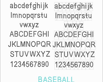 Rhinestone Alphabet Font Letters Template DOWNLOAD - Basic Single Line Font - Upper, Lower, and #s - 1 in - Cut Ready- Transfer Sticky Flock