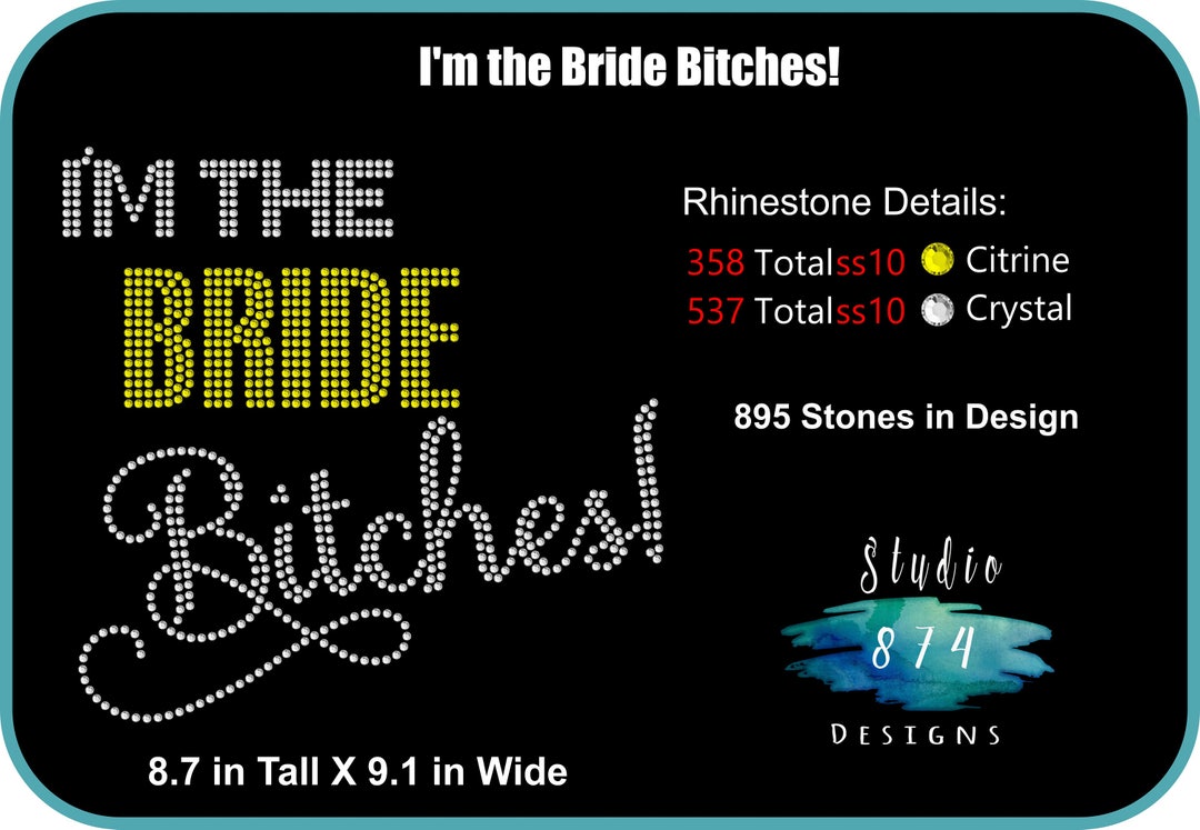 Rhinestone Transfer Template Pattern - Bridal - Bachelorette Party ...