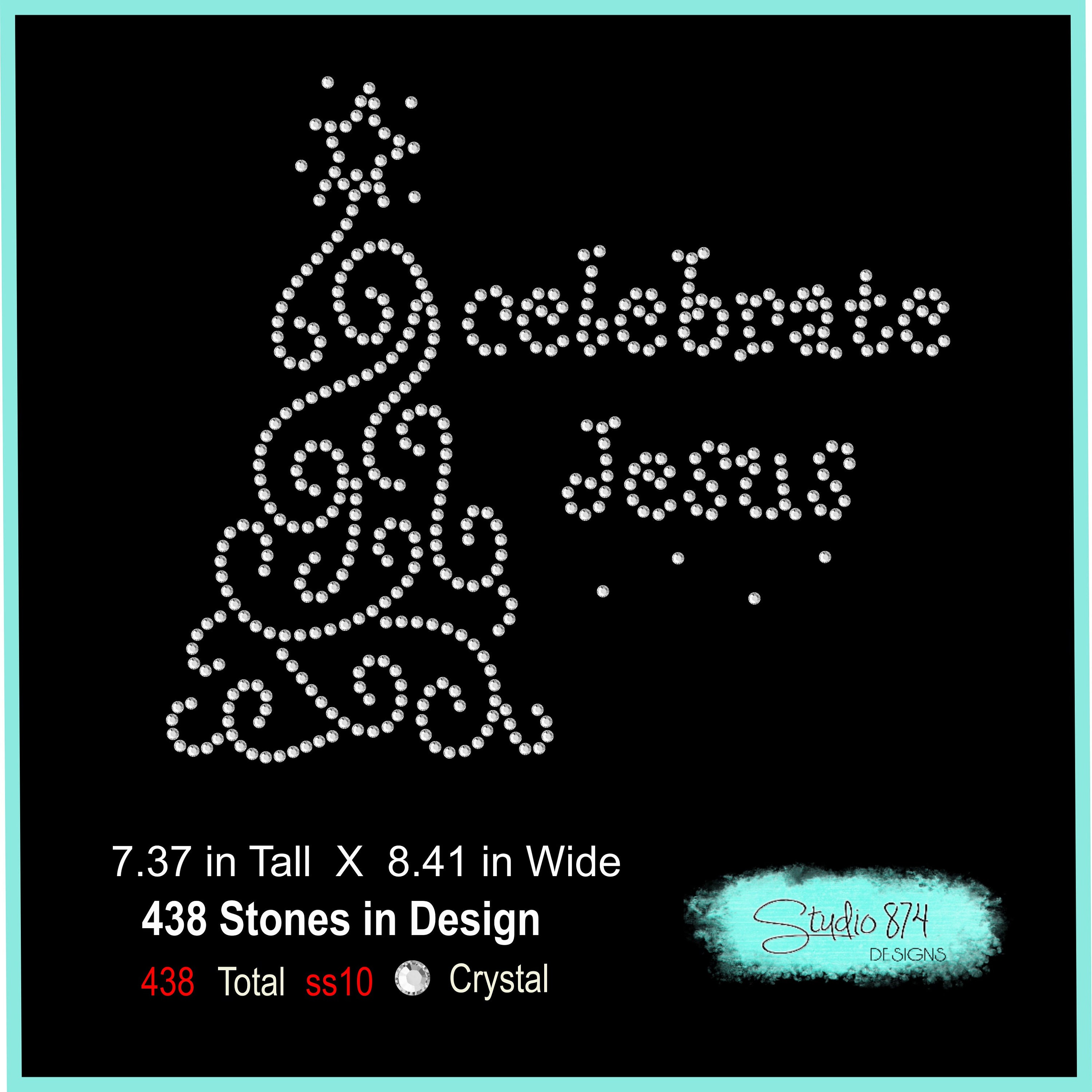 Rhinestone Transfer Template Pattern Stencil Christmas | Etsy