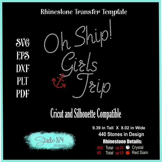 Girl's Trip - Cruise - Rhinestone Digital Download SVG EPS