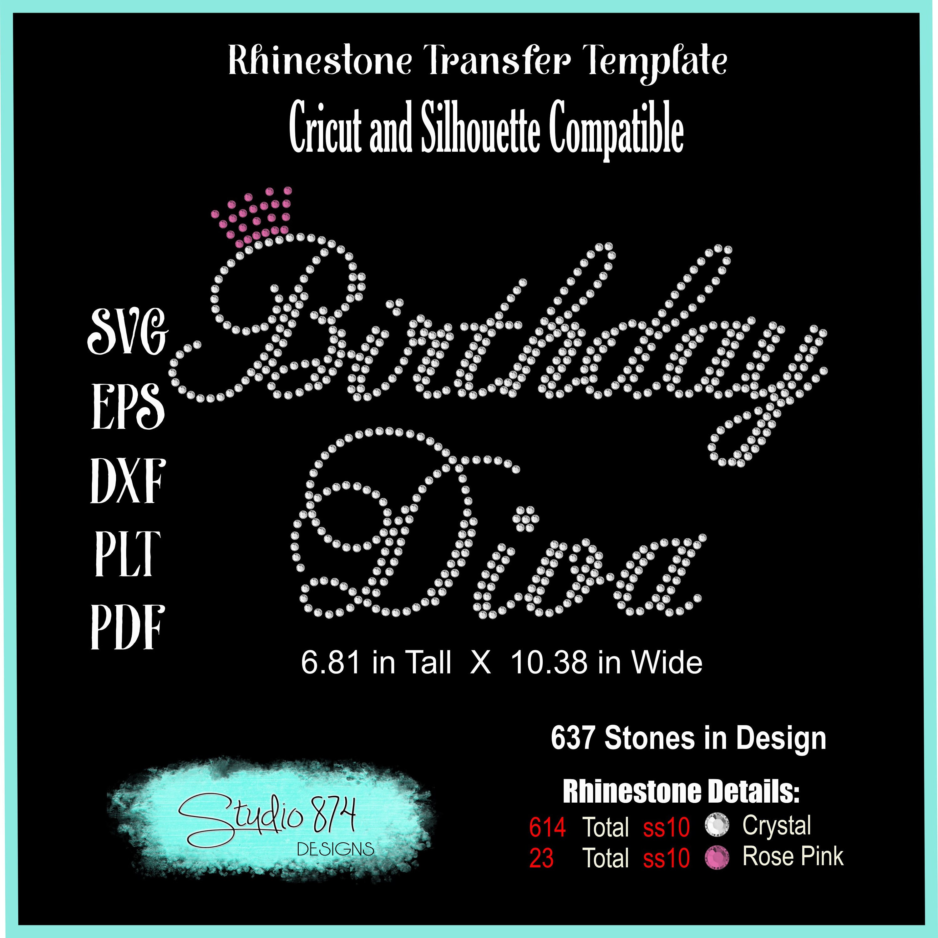 Download Birthday Diva Rhinestone Instant Download SVG EPS Digital | Etsy