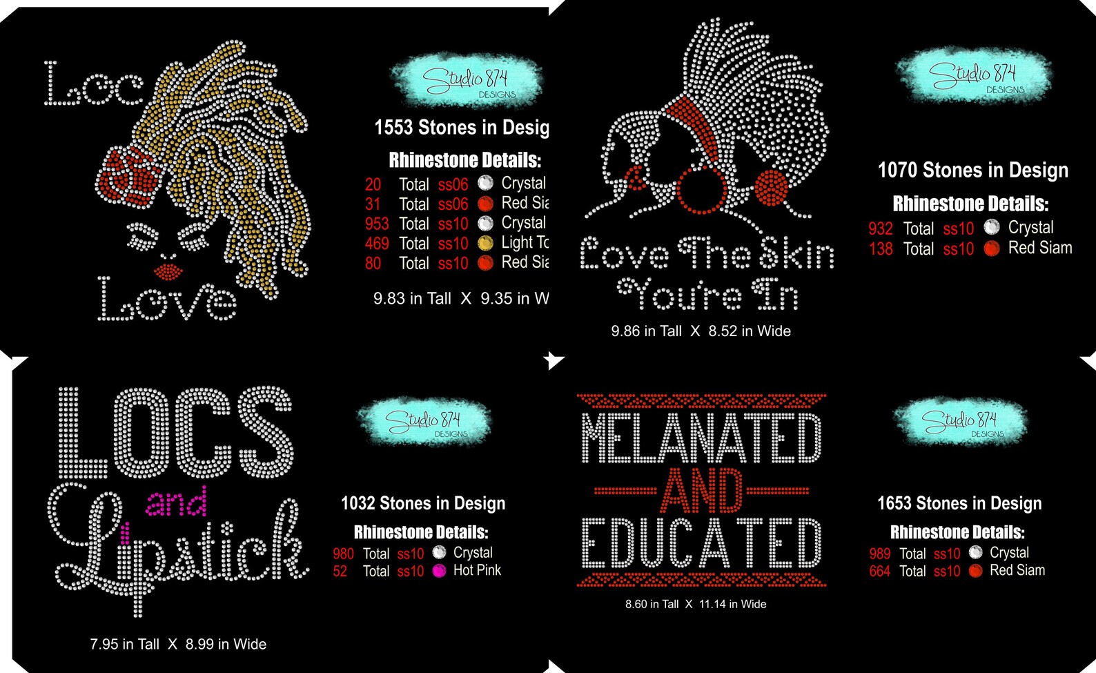 Diva Rhinestone Template MEGA Bundle – SVG, HTV, Faux Rhinestone ...