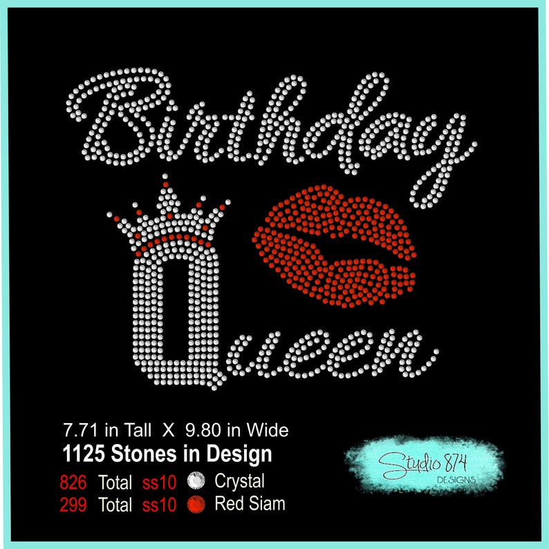 Download Birthday Diva-Queen Rhinestone Template Bundle SVG Cut ...