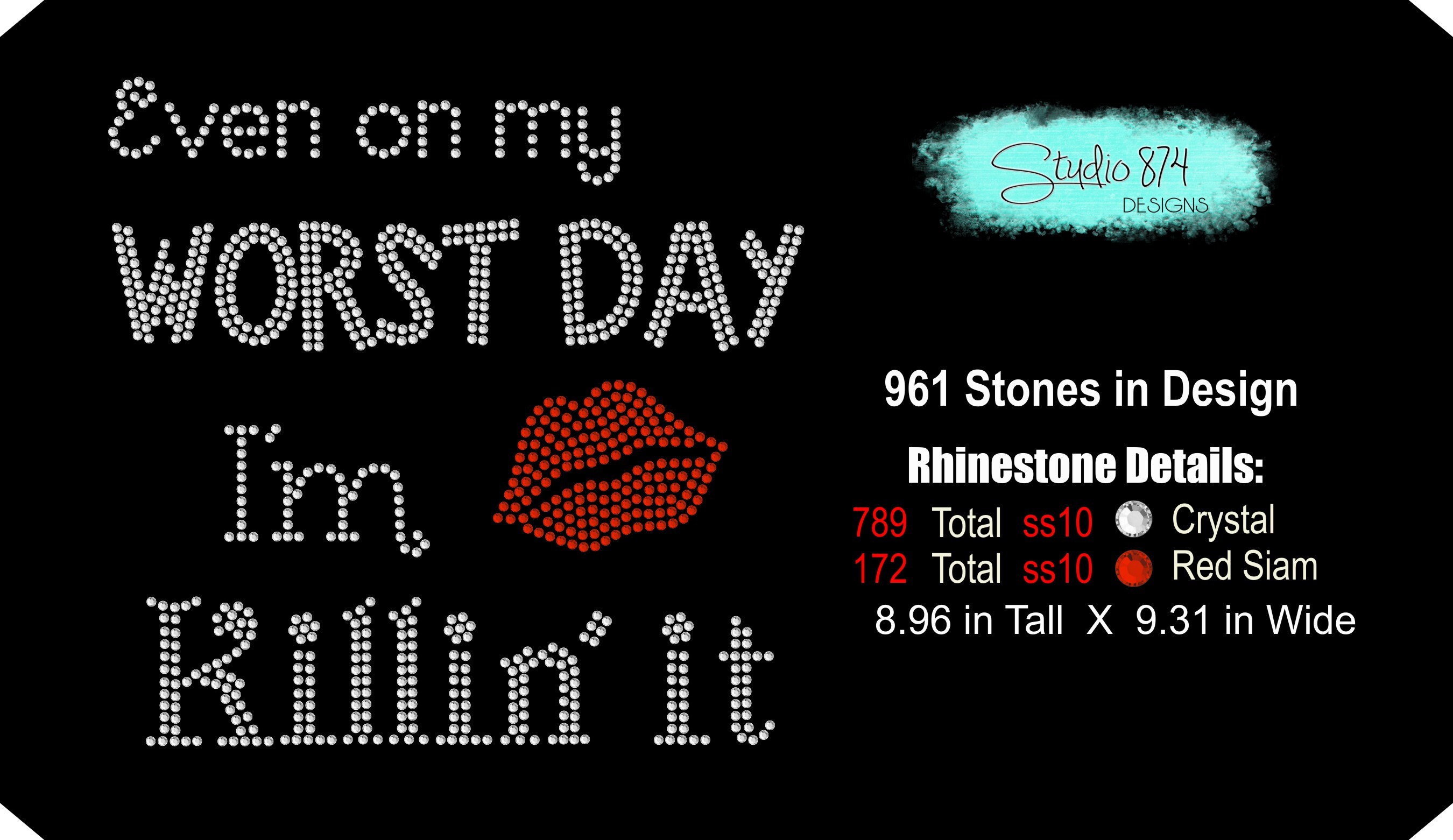 Diva Rhinestone SVG Template EPS Instant Download Lips - Etsy