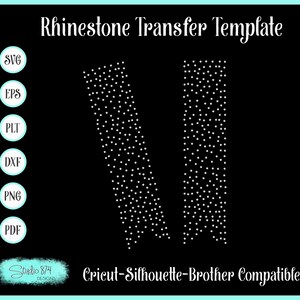 Rhinestone Cheer Bow SVG Design - EPS Instant Download Sticky Flock Template