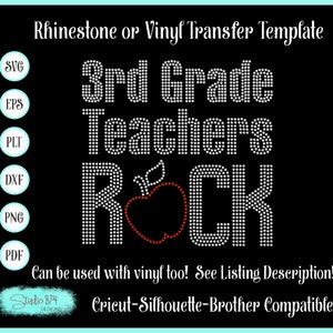 Rock It Rhinestone Template Flock Cut Settings - Bling Your Things