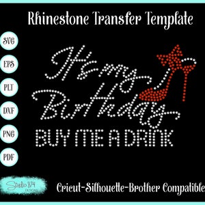 Anniversaire strass SVG en téléchargement numérique - modèle de troupeau collant EPS