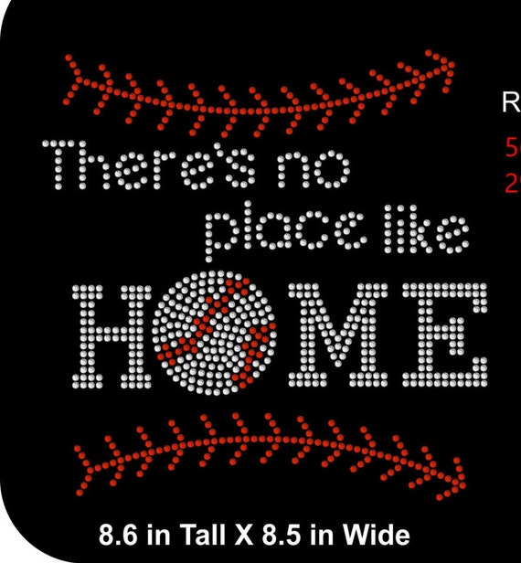 Rhinestone Transfer Template Pattern Stencil - Baseball - Bling - There's No Place Like Home  Template-Pattern-Stencil - DIY - Sticky Flock