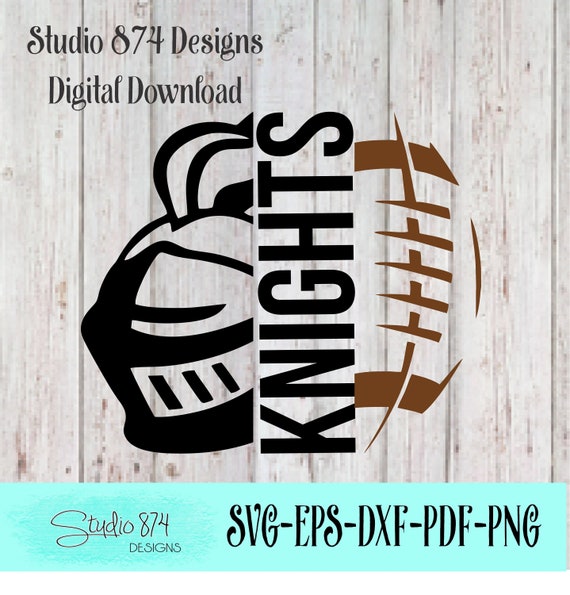 Knights Mascot Vector SVG HTV Transfer Template - Football School Instant Download