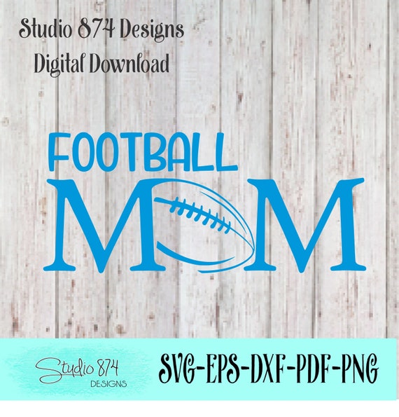 Football Mom Vector SVG HTV Transfer Template -  Instant Download