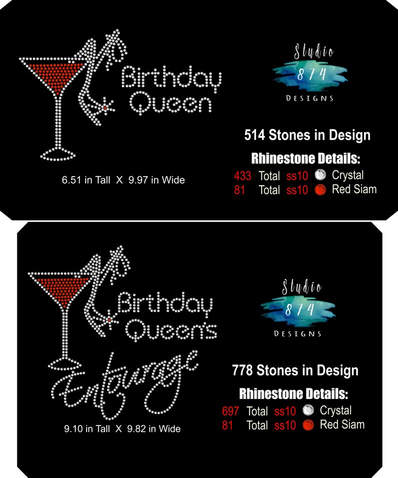 Download Birthday Diva Queen Girl Entourage Rhinestone SVG Transfer ...