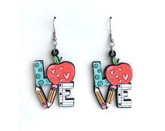 Love Teacher Earring