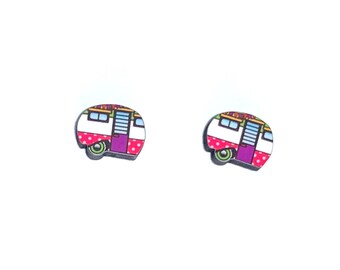Camper Stud Earring