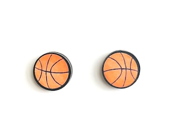 Basketball Stud Earrings