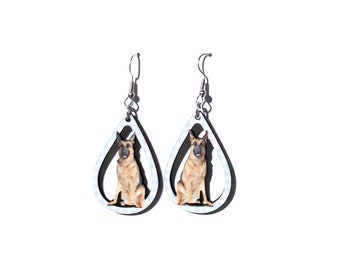 German Shepherd Earrings