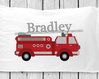 PC266 Firetruck Pillowcase