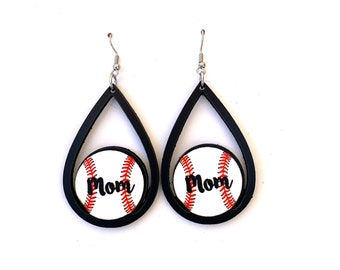 cer46 Mom Baseball earring