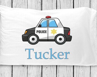 pc78 Personalized Police Car Pillowcase
