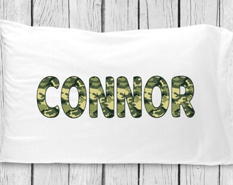 pc08 Camo Name Pillowcase