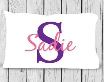 pc62 Pink Purple Travel Pillowcase