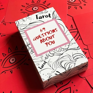 69 Fragen über Dich Tarot Karten Deck / Indie Deck mit sinnlichen Illustrationen